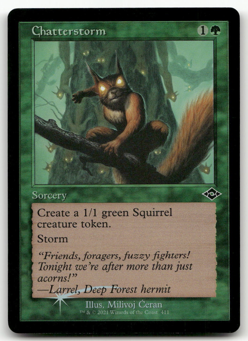 Chatterstorm (Retro Frame) #411 (Foil) (NM) Modern Horizons 2 MH2 Magic MTG
