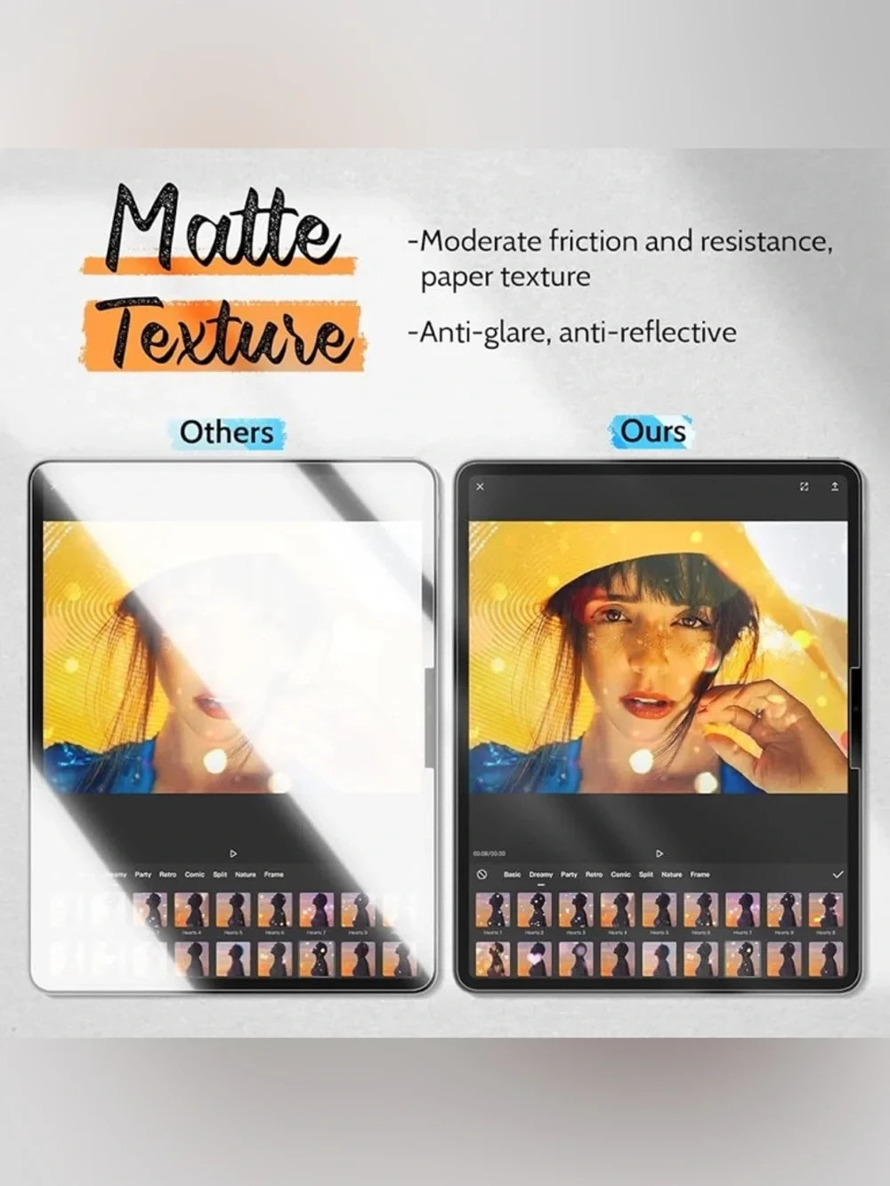 Mamol Paper Screen Protector Write & Draw Like on Paper Anti Glare Screen Filter