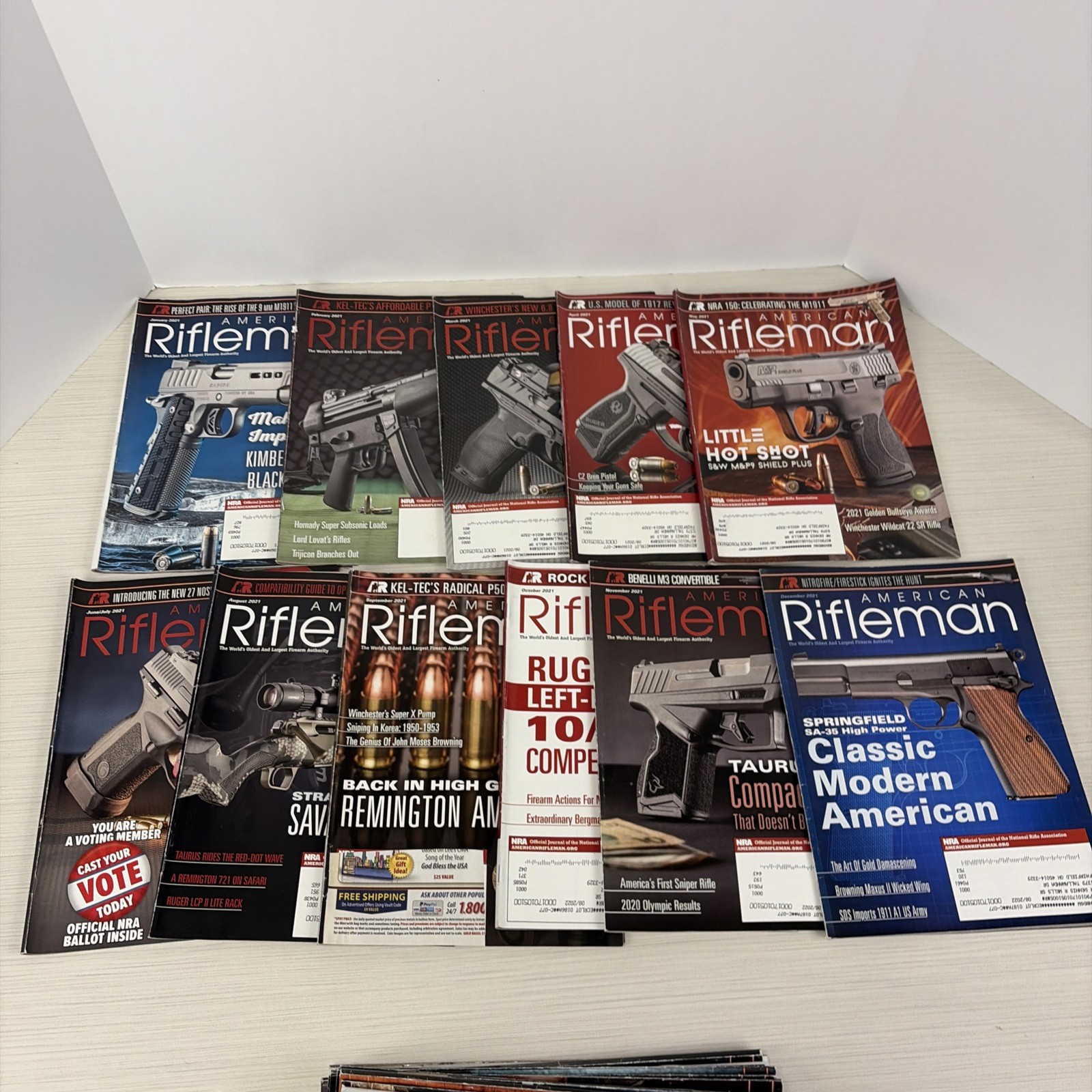 American Rifleman Magazine 2021 2024 2025 Back Issues 25 Total Good Condition
