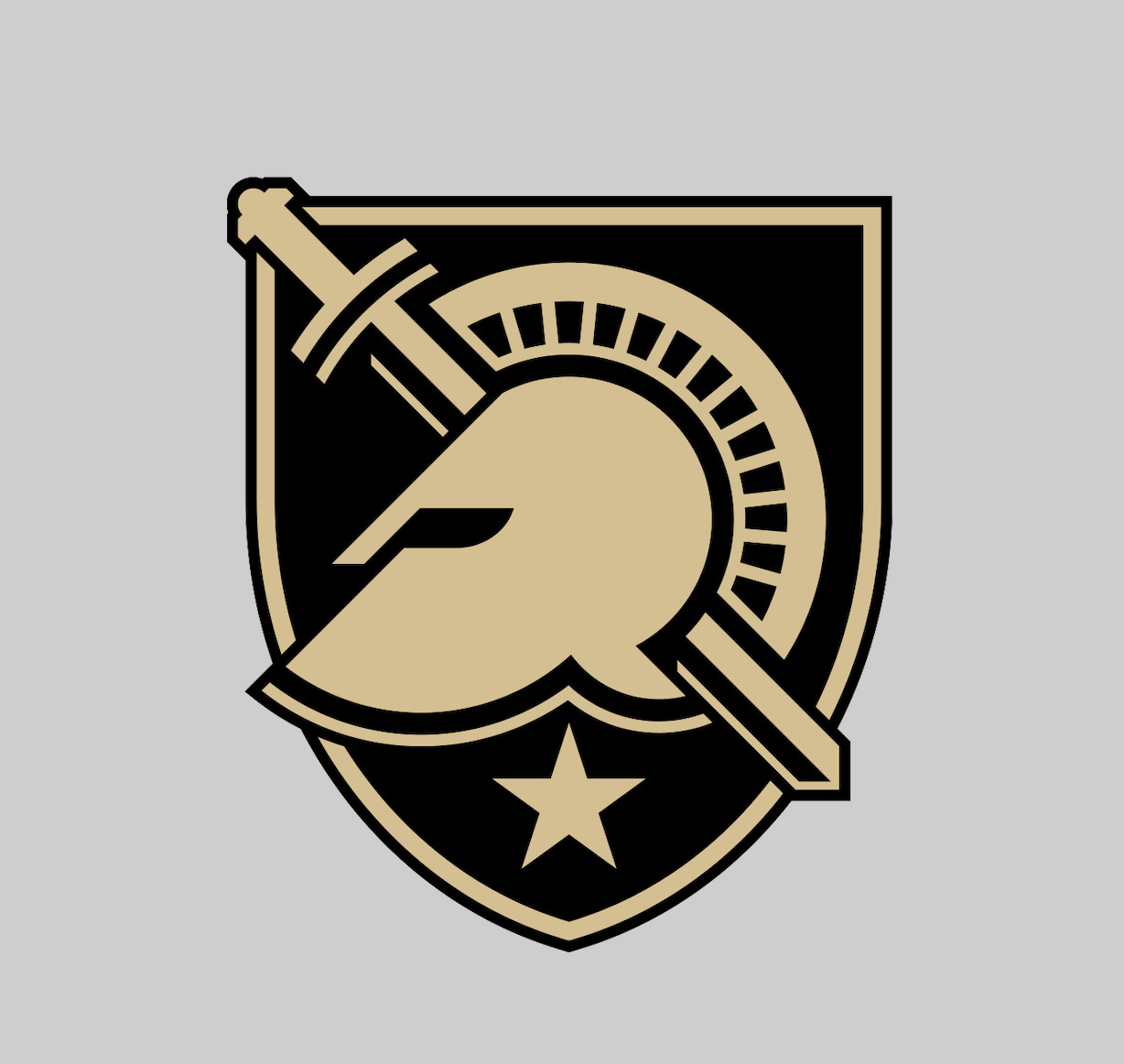 Sticker - Army Black Knights Logo - Die Cut Laminated Vinyl Decal