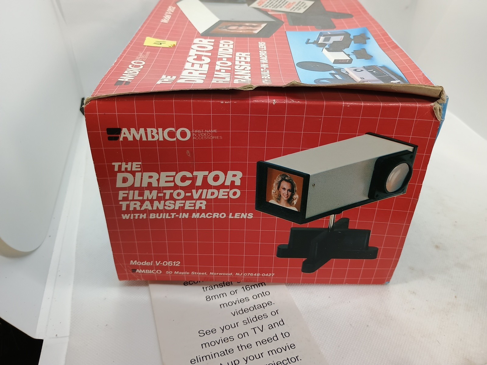 The Director Film Slide to Video Transfer System 8mm super-8 16mm Ambico V-0612