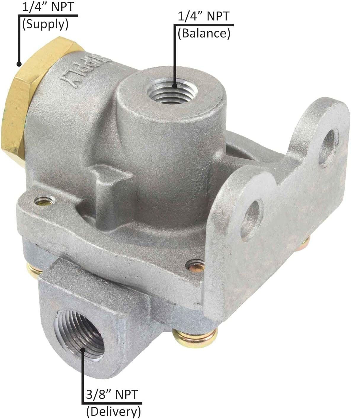 Air Brake Quick Release Valve Compatible with Bendix 289714 Freightliner