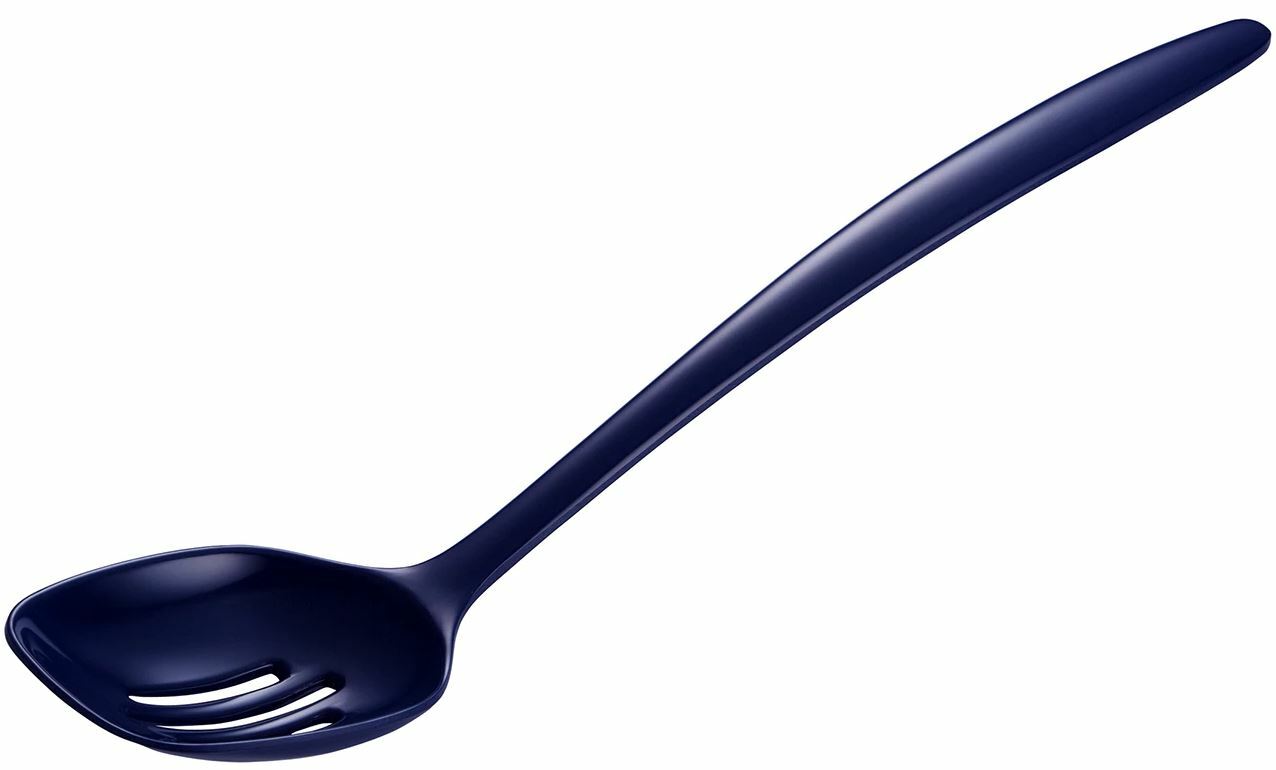Gourmac Melamine 12" Slotted Spoon, Cobalt Blue (3532CB)