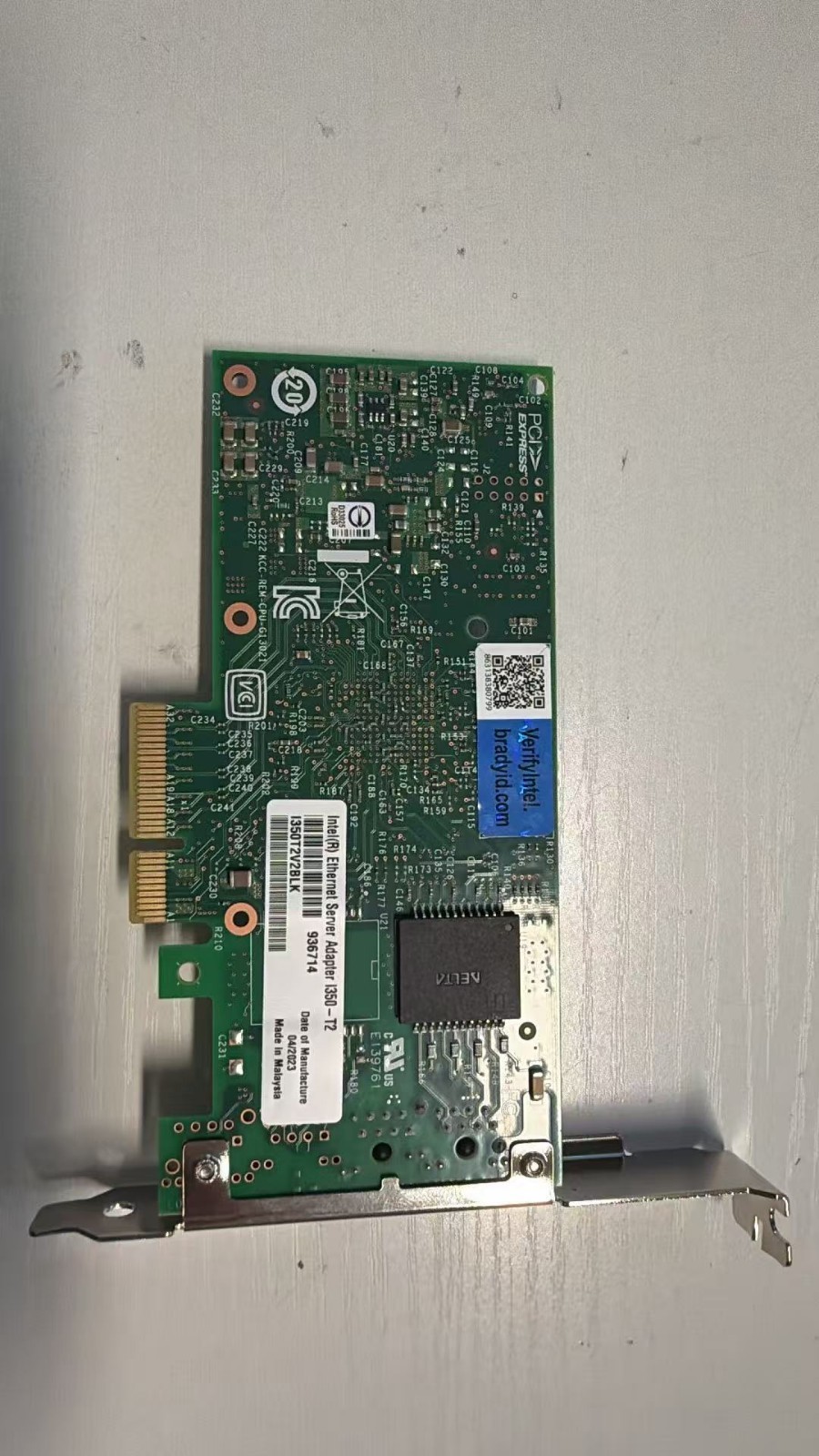 Intel I350T2V2 Dual-Port PCIe Gigabit Ethernet Server Adapter I350-T2V2