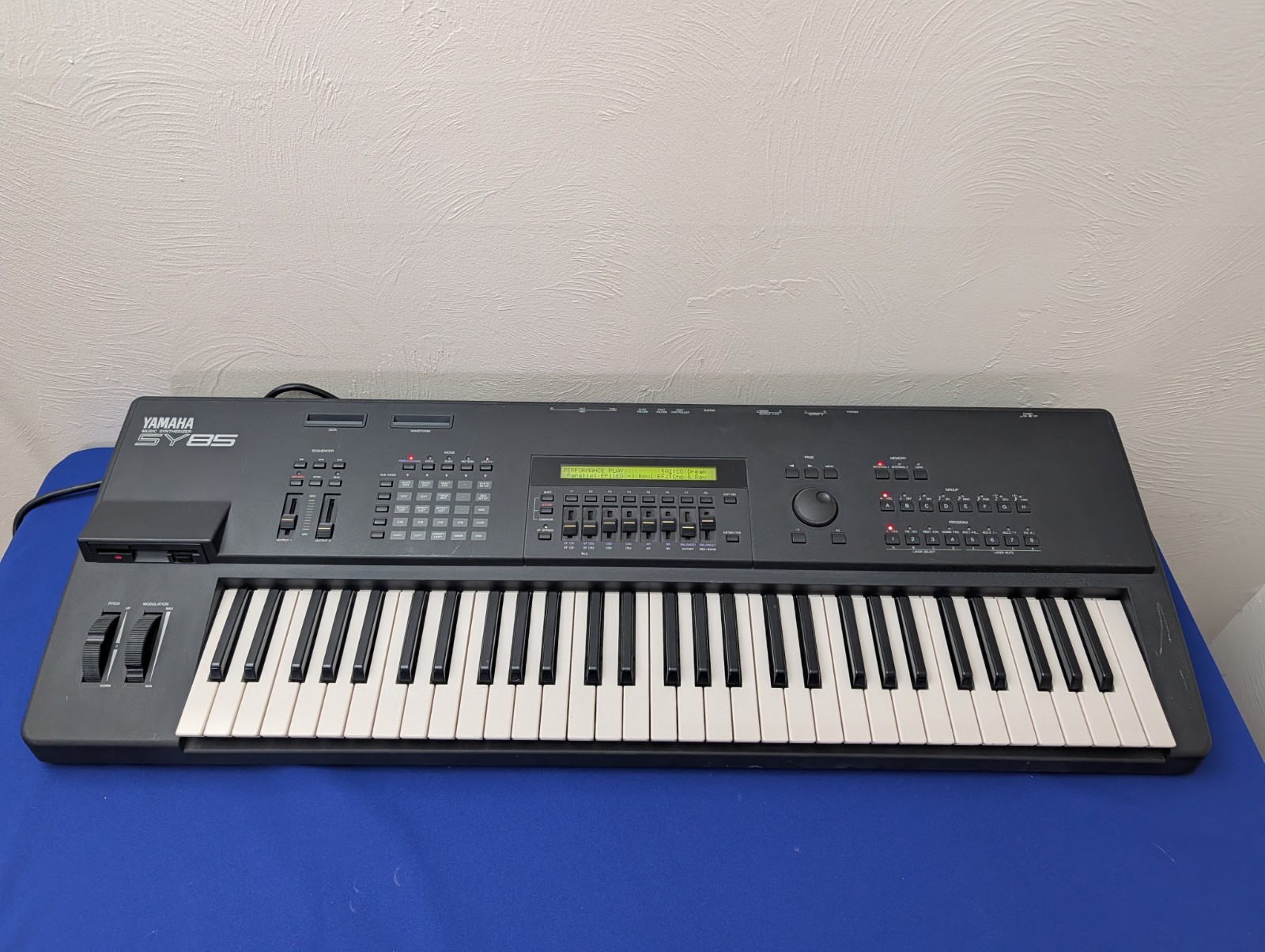 Yamaha SY85 61keys Digital Synthesizer Keyboard Operation confirmed