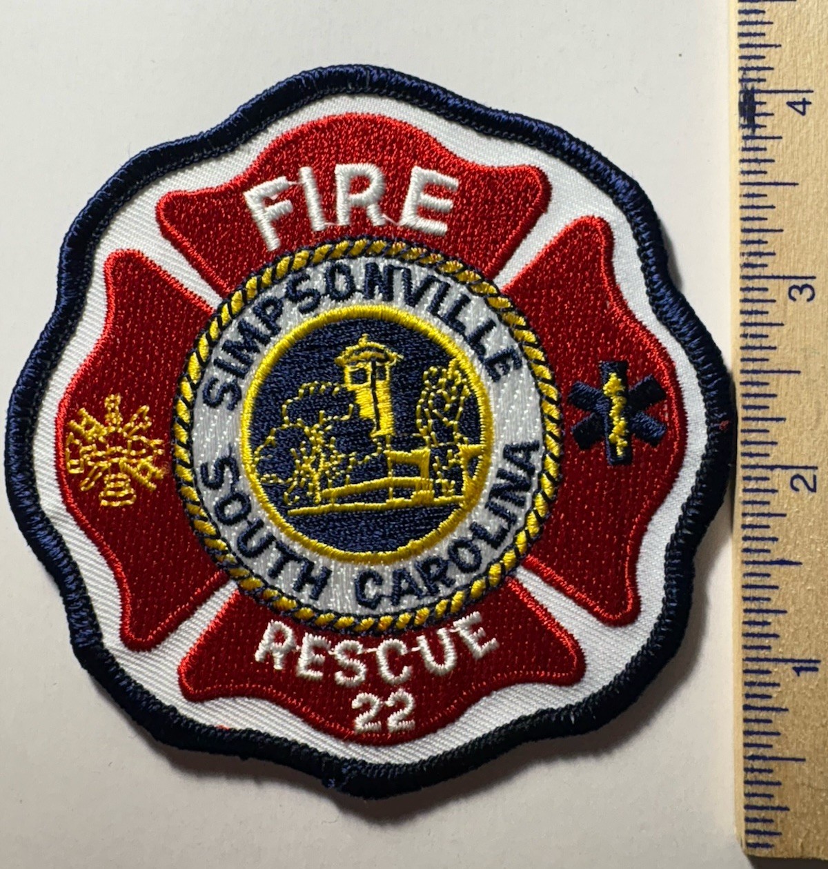 Simpsonville South Carolina Fire Rescue Patch
