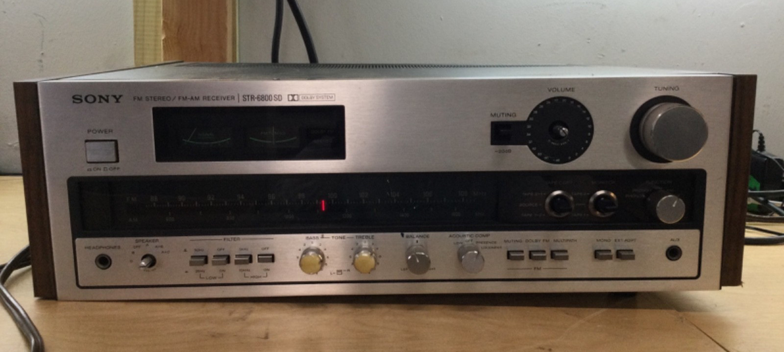 Sony STR-6800SD FM Stereo FM-AM Receiver - Tested w/ Headphone & Speakers READ
