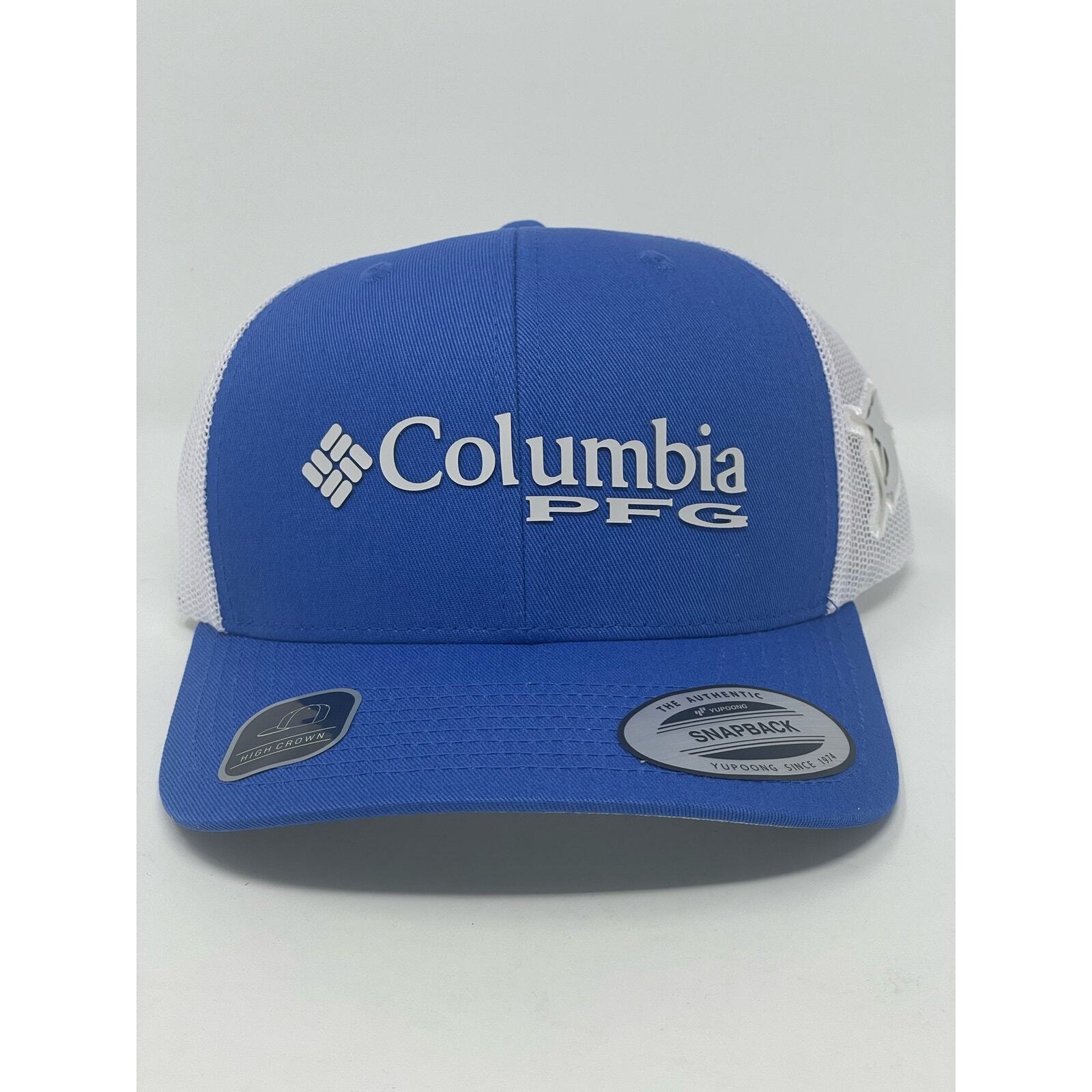 Columbia Sportswear Men's PFG Mesh Snapback Ball Cap Fishing Vivid Blue Marlin