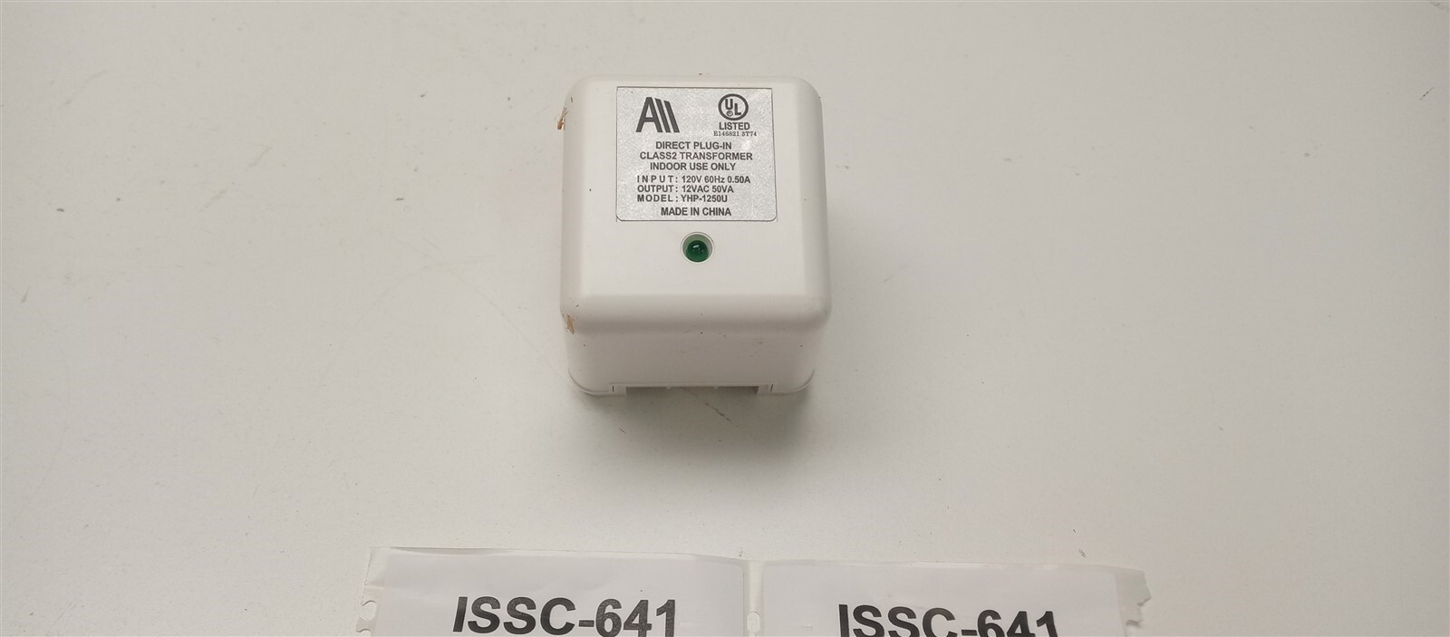 Direct Plug In Transformer YHP-1250U 50VA 120VAC INPUT 12 VAC OUTPUT NEW