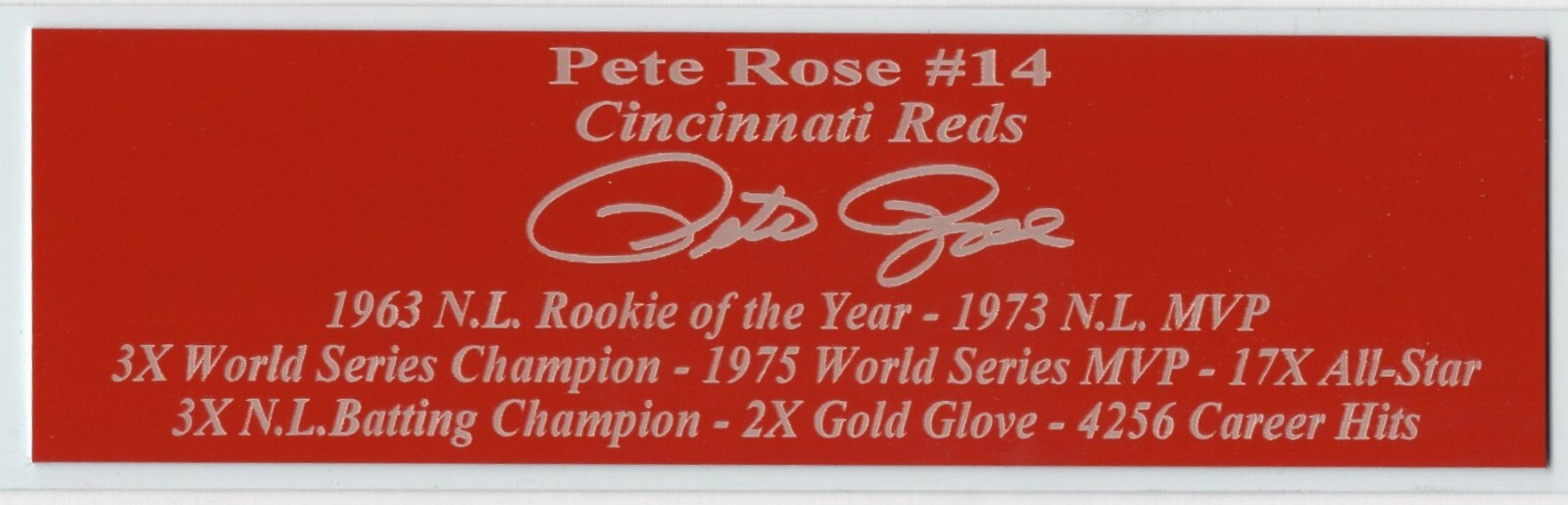 Fernando Mendoza Autograph Nameplate Indiana Hoosiers National Champion Heisman