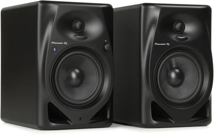 Pioneer DJ DM-50D-BT 5-inch Desktop Active Monitor Speaker Pair with Bluetooth -