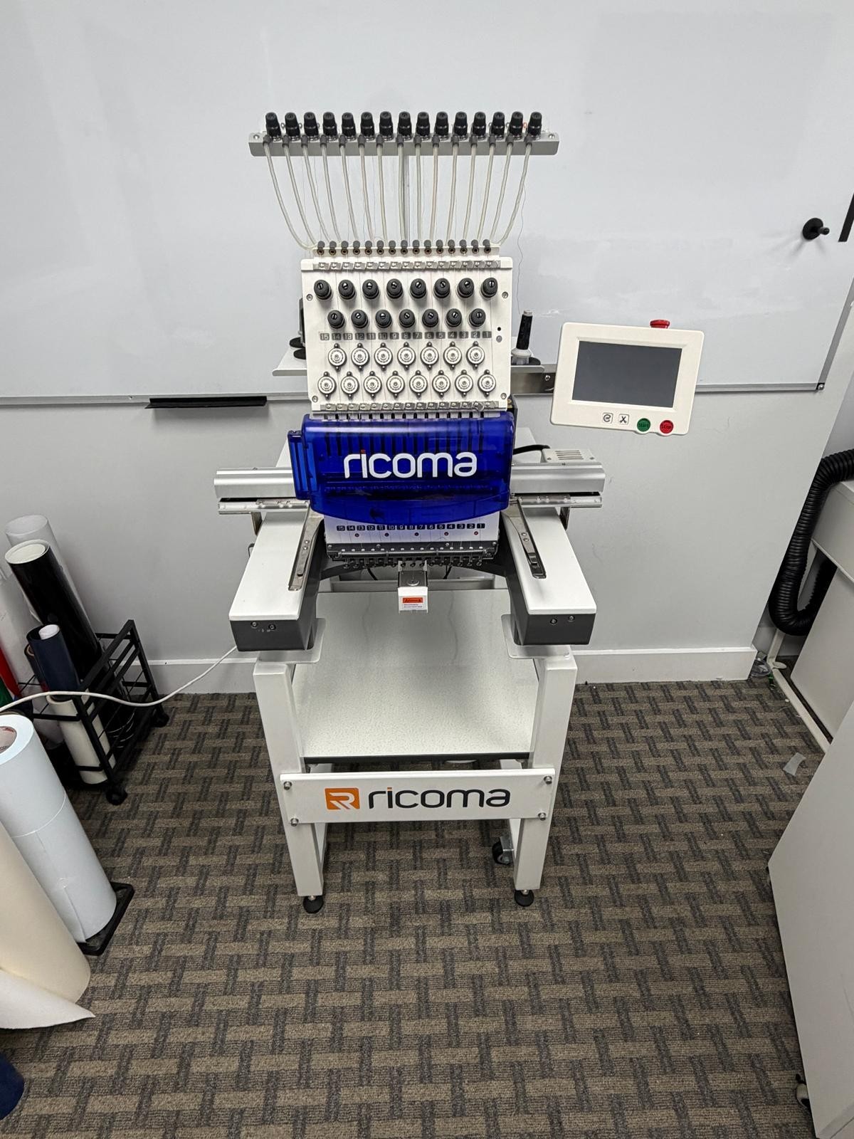 Ricoma 15-Needle Single-Head Commercial Embroidery Machine