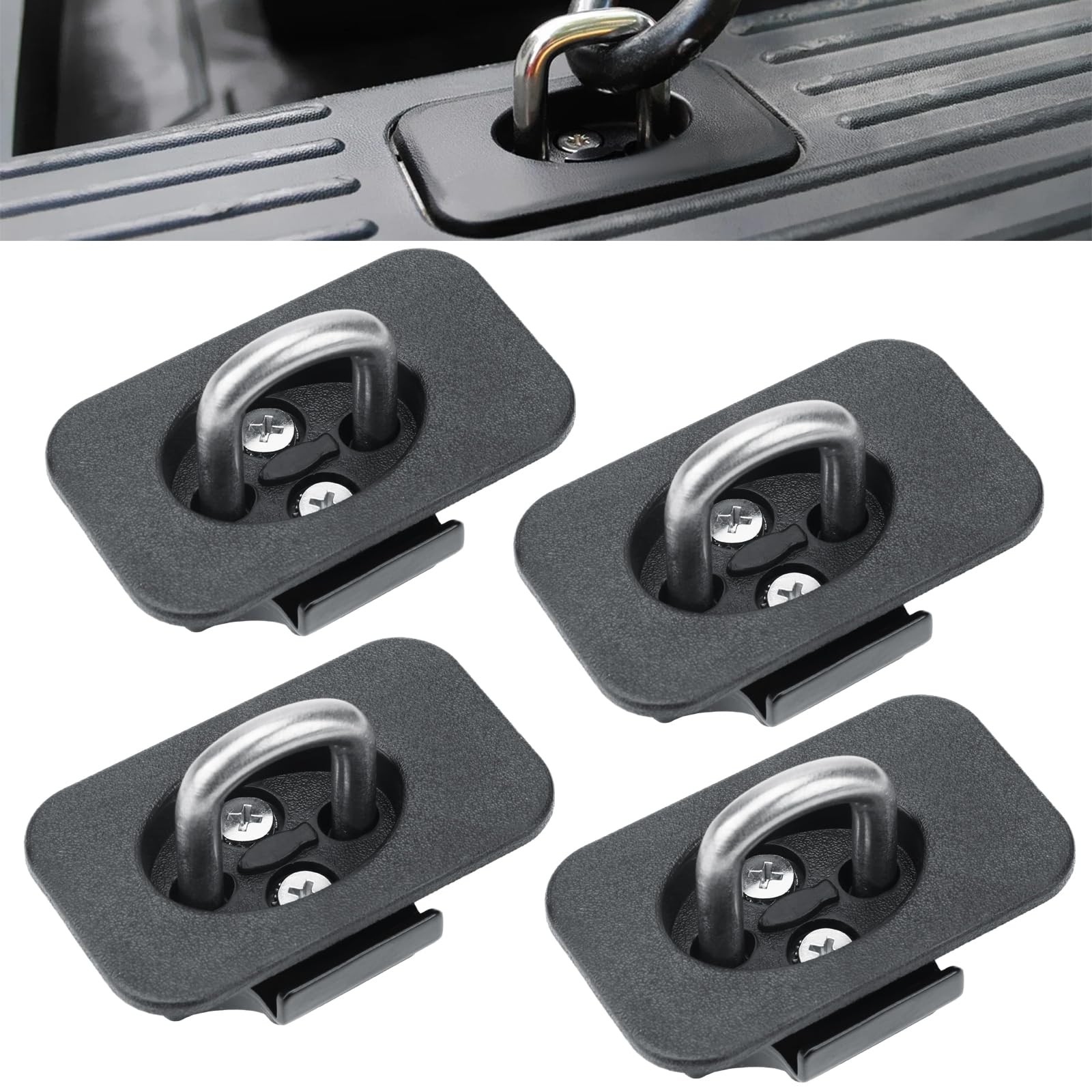 Retractable Truck Bed Tie Down Anchors - Compatible with 2015-2025 Ford F-150