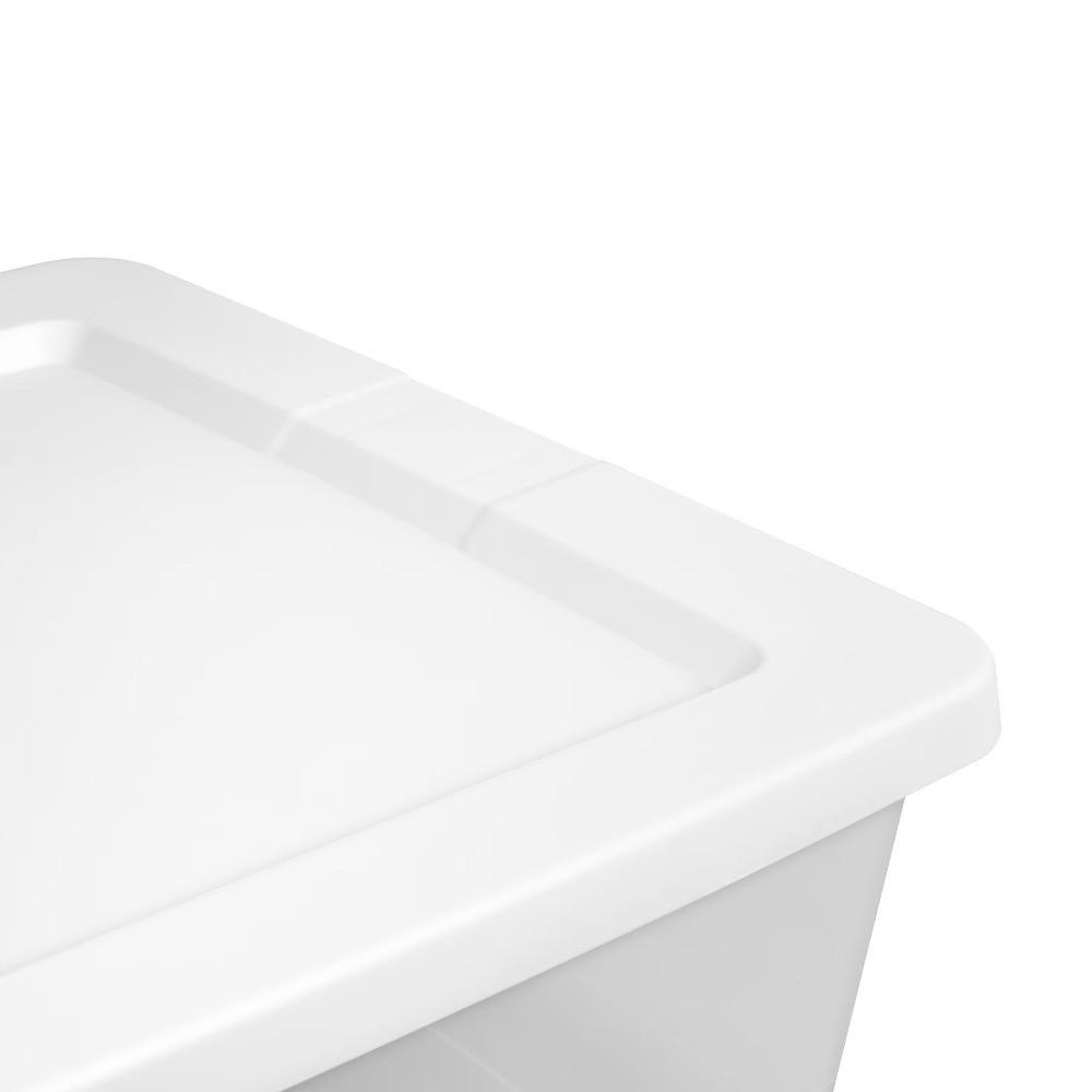 41 Quart Medium Storage Bin, Clear Plastic Underbed Storage Container