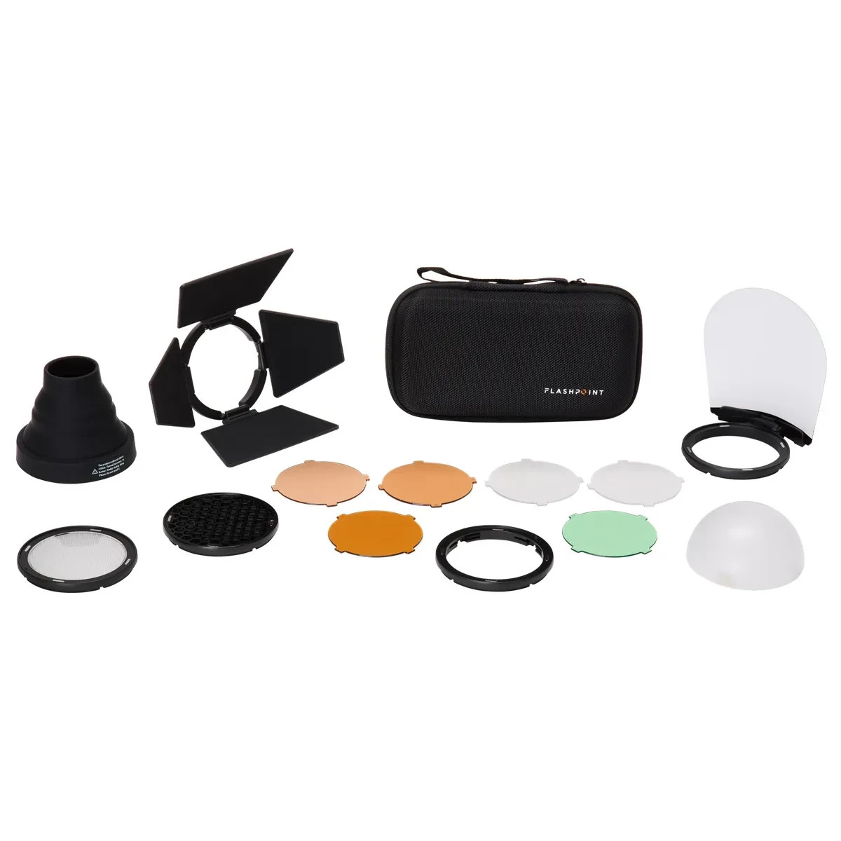 Flashpoint eVOLV 200 Round Flash Head with Accessory Kit (Replacement for Godox