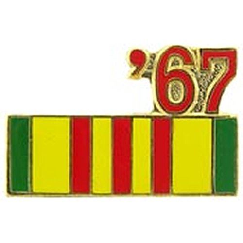1967 VIETNAM SERVICE RIBBON LAPEL OR HAT PIN