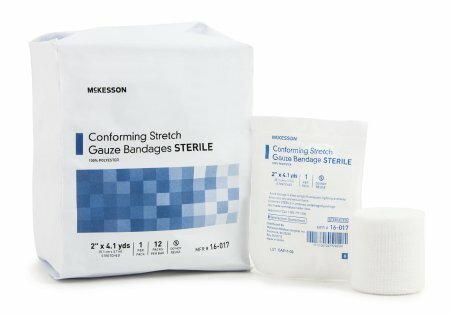 McKesson Conforming Bandage Poly Blend 2in X 4.1yd Roll Sterile Case of 96