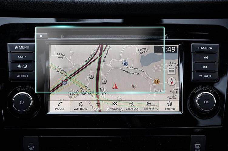 Crystal Clear Screen Protector for 2020 Nissan Rogue 7inch Vehicle Navigation