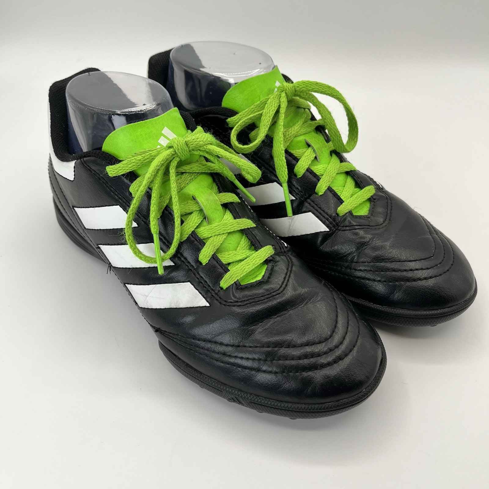 Adidas Soccer Futbol Cleats Men Size 6 Black Neon Green GUC