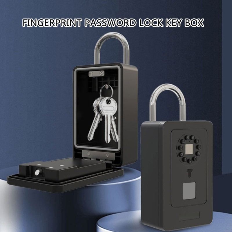 Multifunction Key Lockboxes Key Lock Box Wireless Lockboxes Metal for Garage or