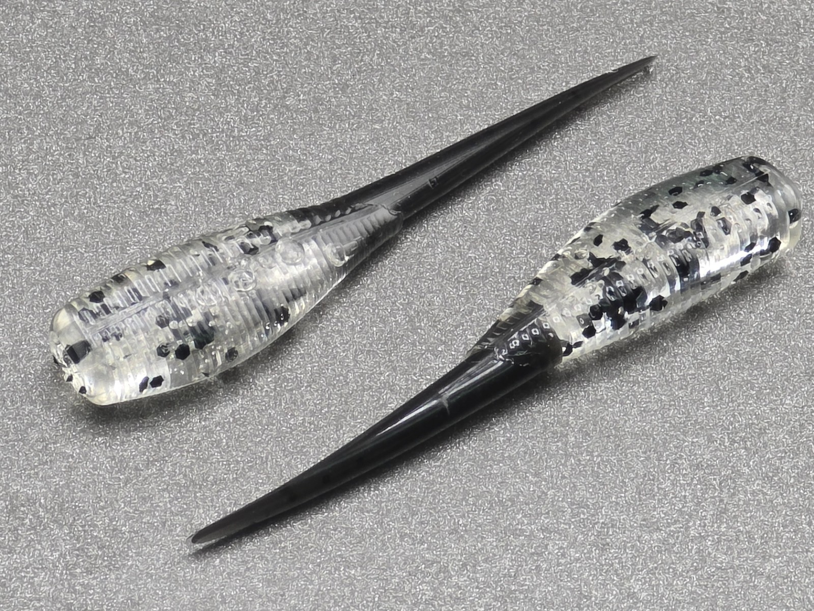 (24)  2" SLAB HUNTER "Night Rider" GRUBS BAIT JIGS CRAPPIE PANFISH BABY SHAD