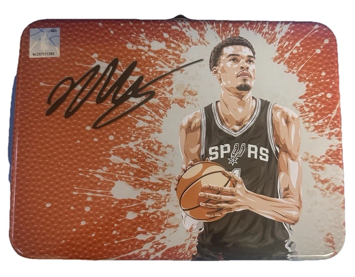 Victor Wembanyama Metal NBA lunch box tin Only—Limited! San Antonio Spurs