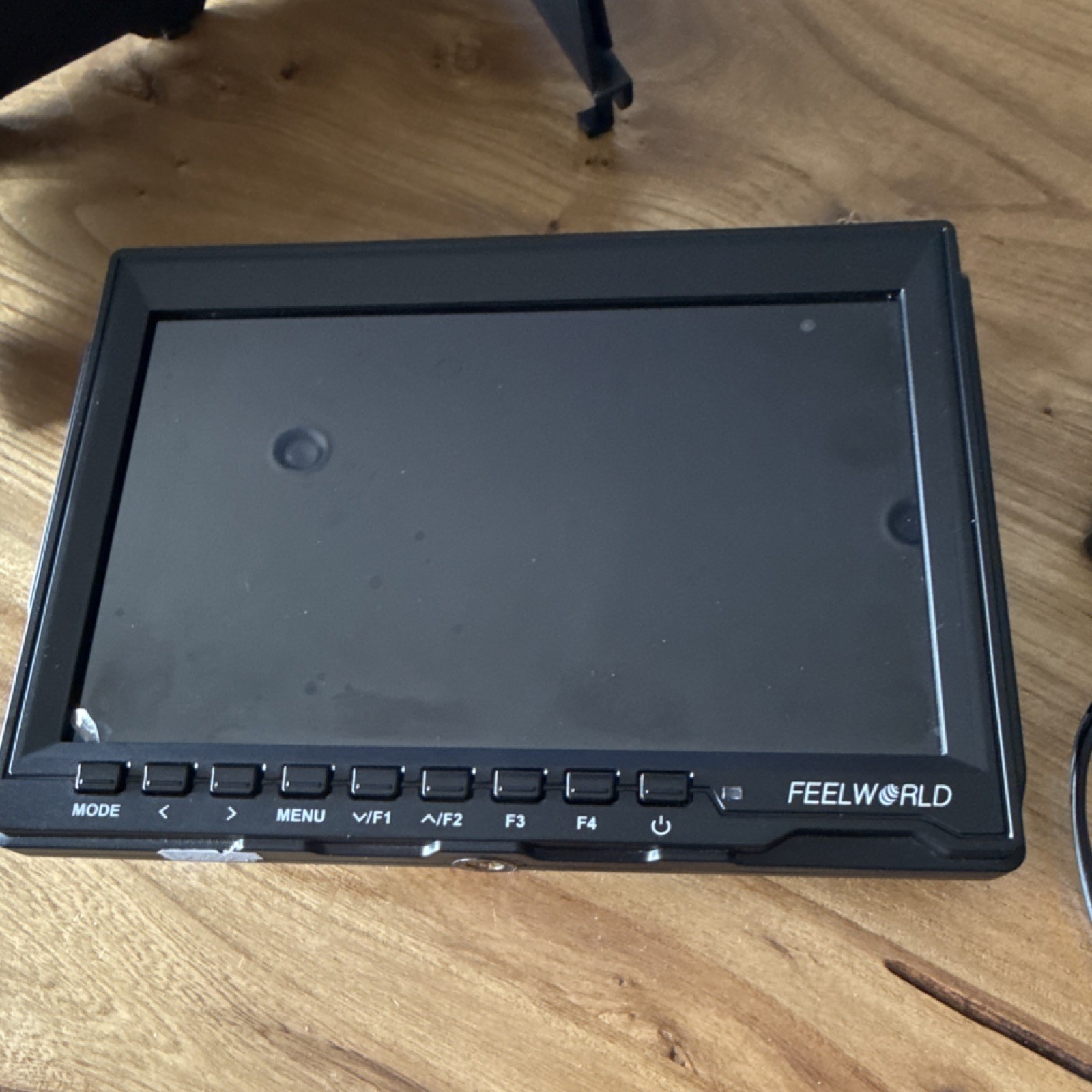 Feelworld FW759 7" HD LCD Video Monitor HDMI AV Sun Hood Power Adapter