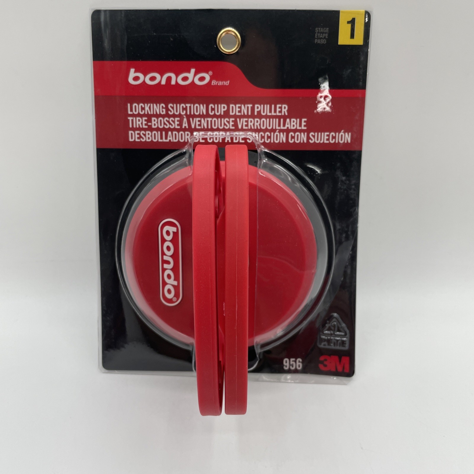 Bondo Dent Puller 956 Double Handle Locking Suction Cup 4 Pack