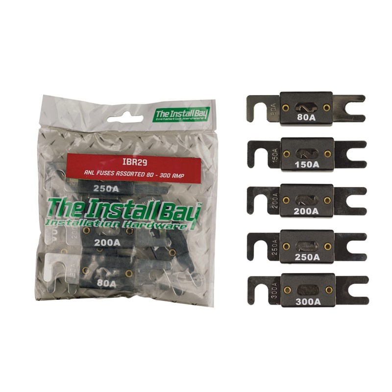 Metra Install Bay IBR29 Packed Assorted Anl Fuses 80-300 Amp 1 Bag Of 6 Pcs New