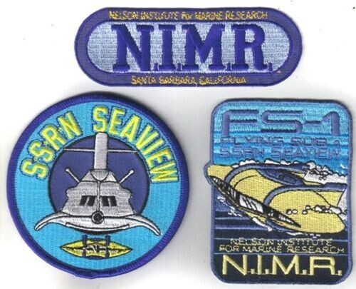 Voyage to the Bottom of the Sea TV Series Embroidered Deluxe Patch Set Of 3