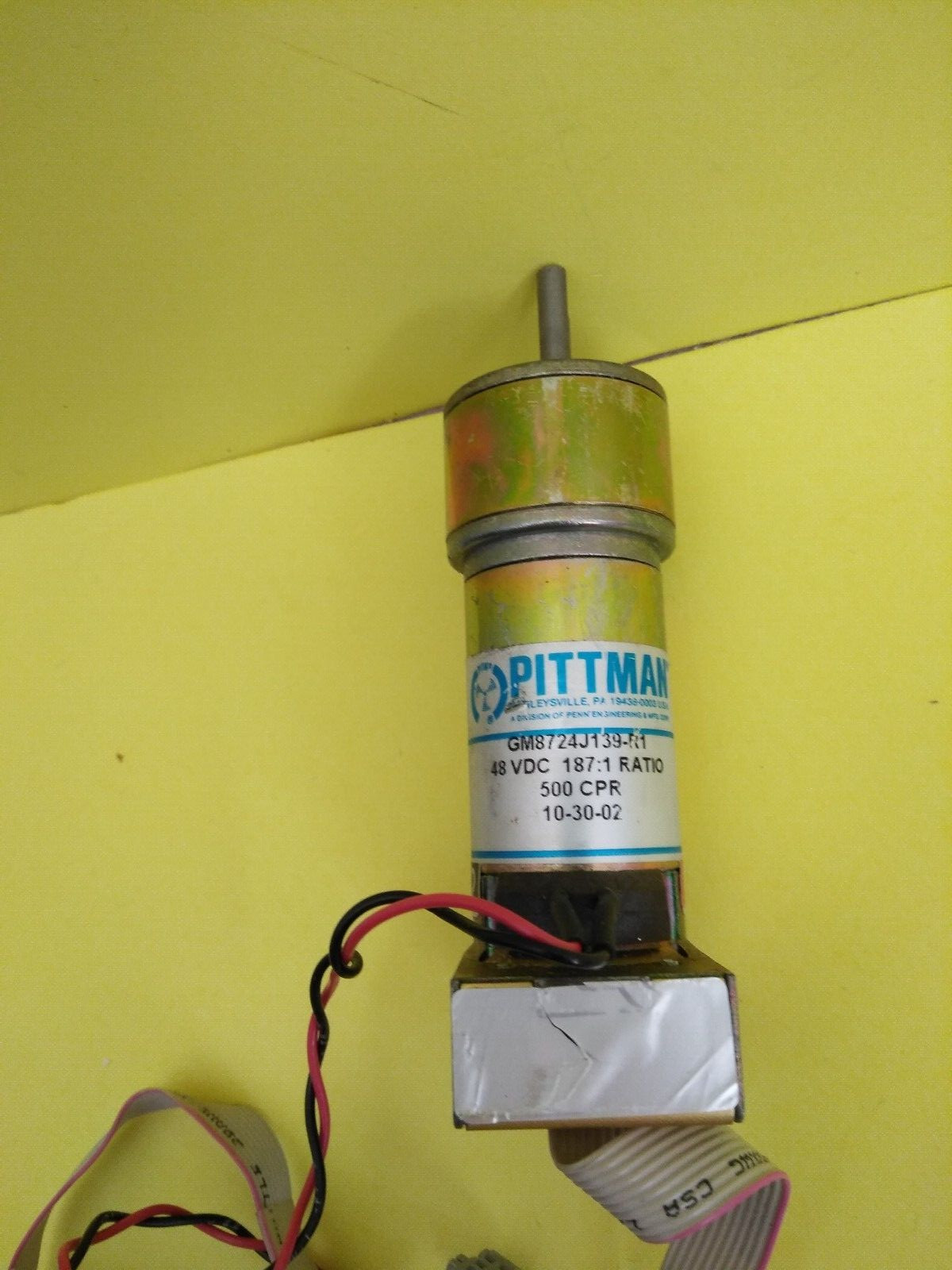 Pittman motors GM8724J139 R1   187:1 Ration   servo motor  used  working
