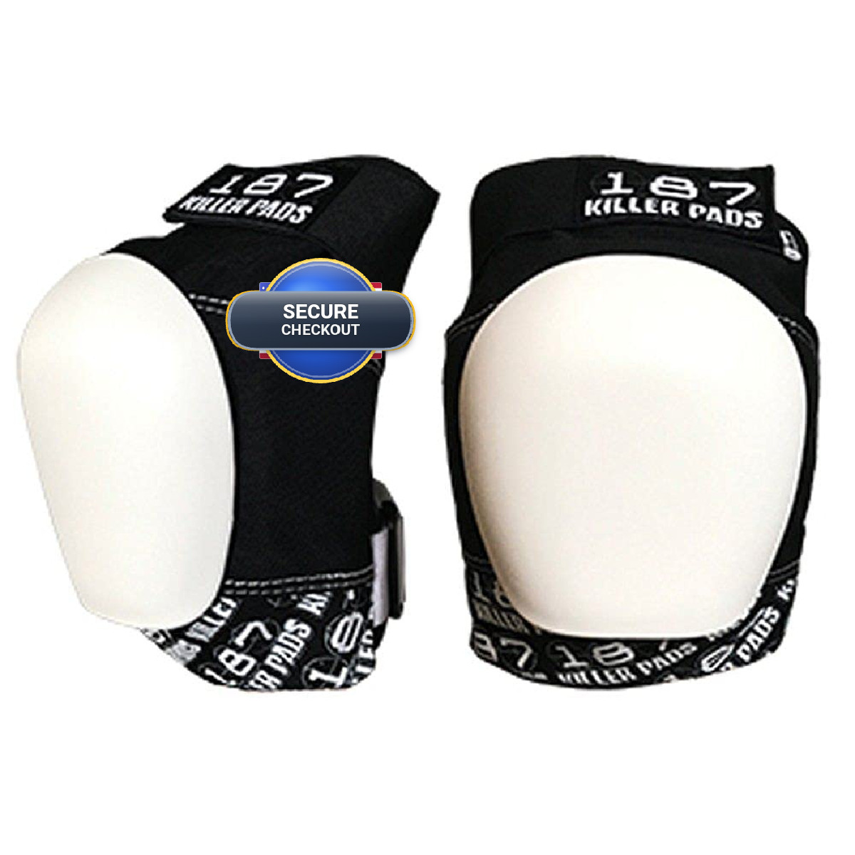 187 Killer Pads Pro Knee Pad Black Junior Black/White Junior