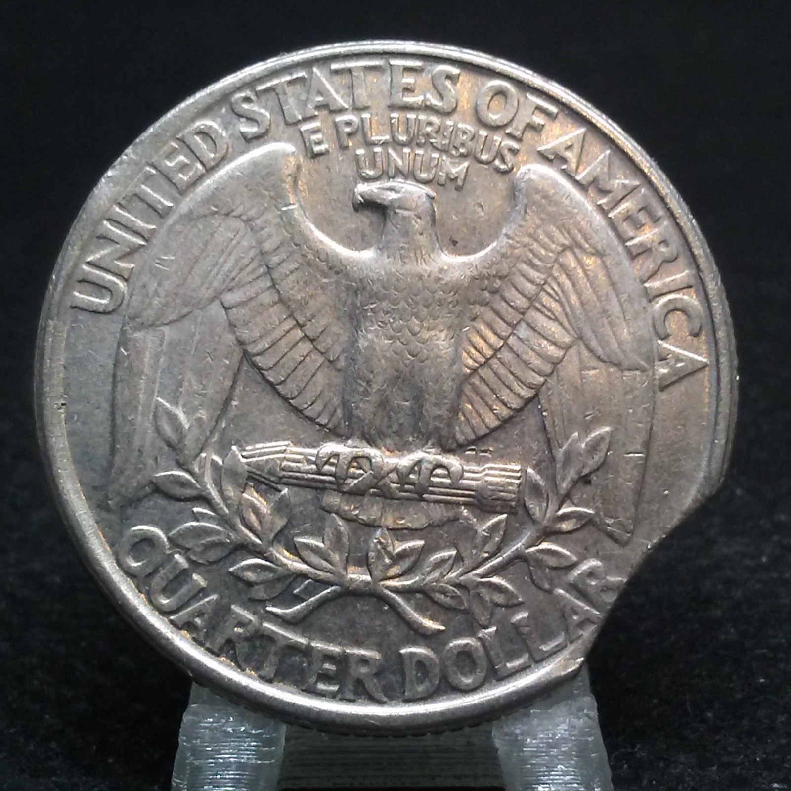 1994 Washington 25 Cent Clipped Planchet