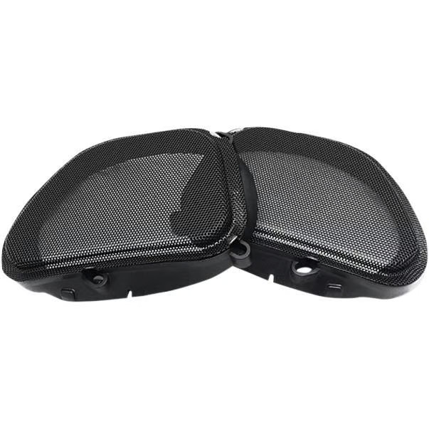 Hogtunes Speaker Grill - Black Trim Motorcycle Street Bike RG RM GRILL 4405-0377
