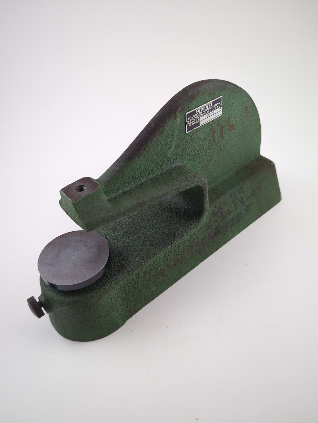 Federal 691B-R2 Thickness Gage Comparator Base Stand & Platten No Indicator