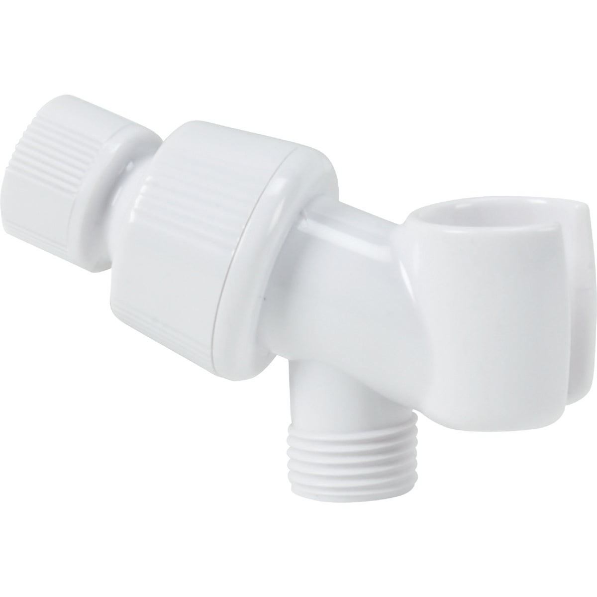 Home Impressions White Plastic Shower Bracket 480347 Home Impressions 480347