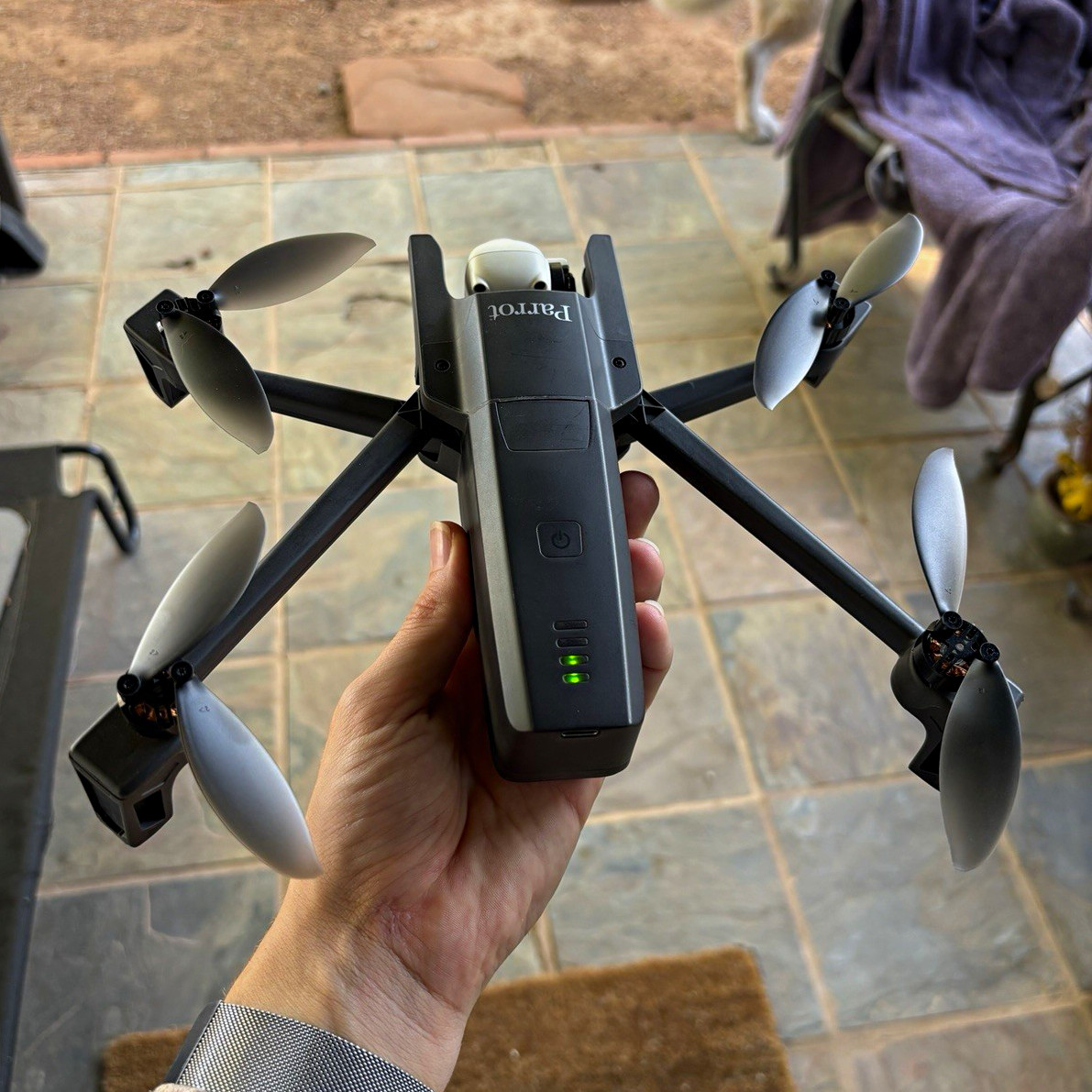 Parrot ANAFI Ready to Fly Camera Drone Bundle w/ Remote, 3 Batt, Dock, Case
