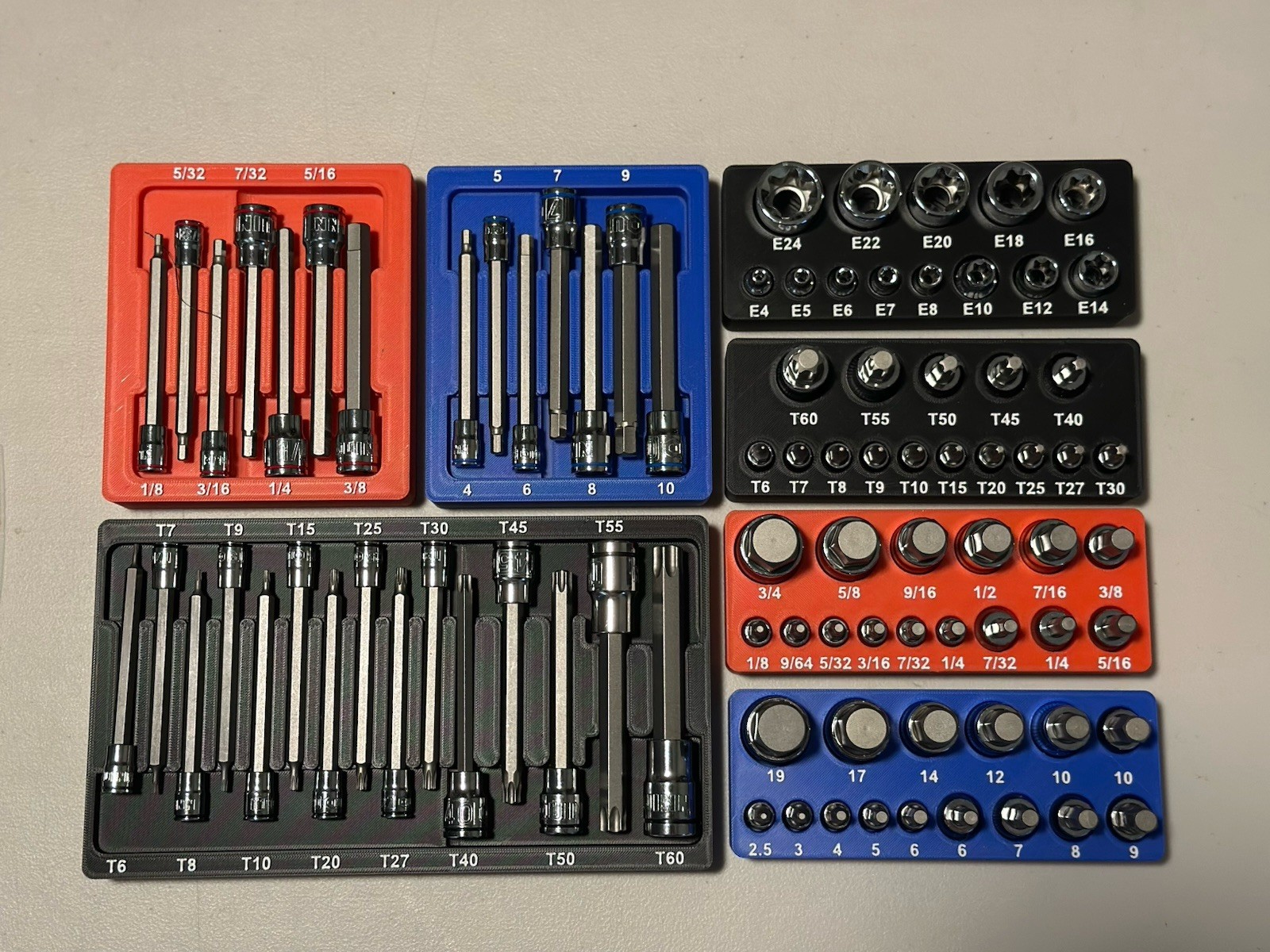 Quinn Master Bit Socket Organizer – Fits Harbor Freight 87pc Set #70347