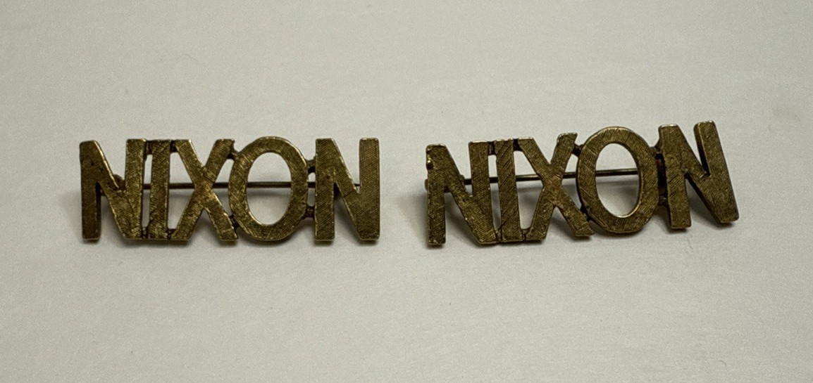 Nixon 60’s Campaign Brooch Pins
