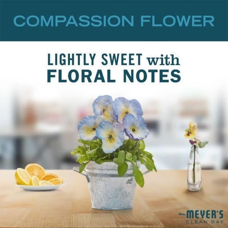 MRS. MEYER'S CLEAN DAY Liquid Dish Soap Refill, Compassion Flower, Packaging