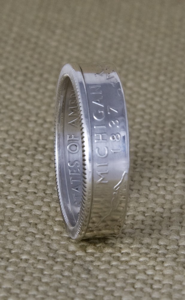 1999-2008 90% Silver US State Quarter Dollar Coin Ring 2000 2001 2002 2003 2004