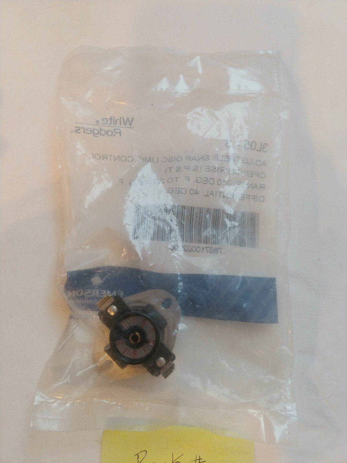 White Rodgers 3L05-3 Limit Switch (2537)