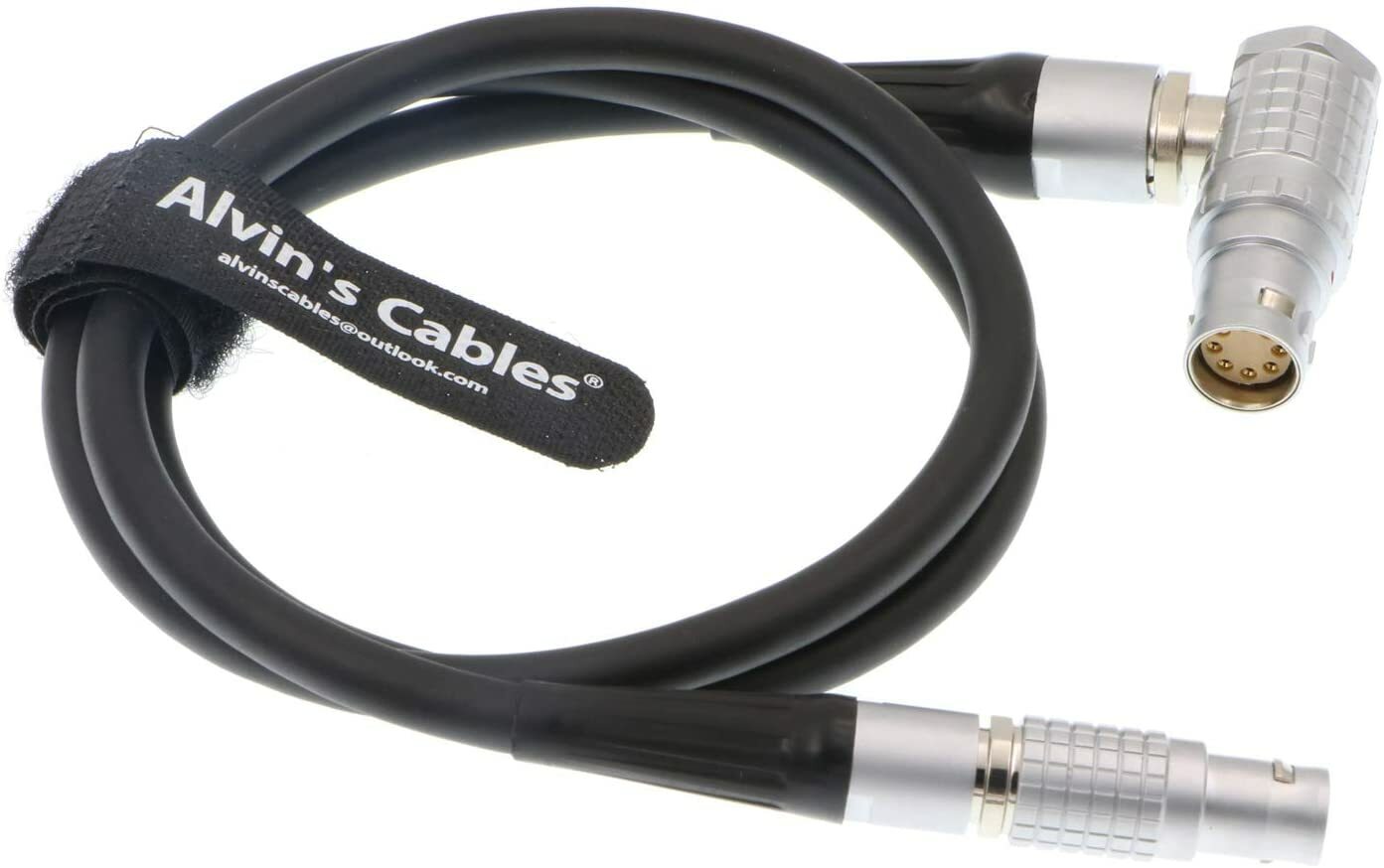 2 Pin Male to ARRI Amira 8 Pin Female Right Angle Power Cable for Glidecam V-25