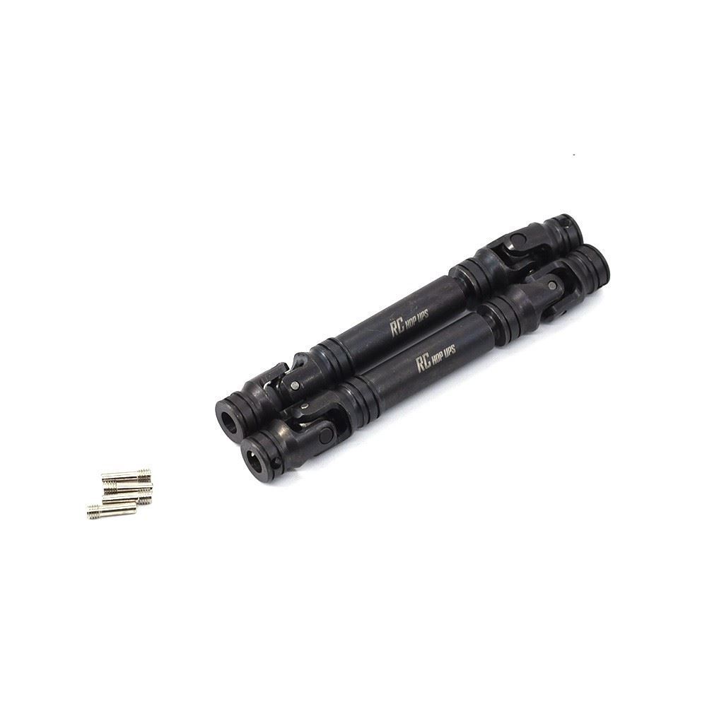 RC Hop Ups CNC Steel Center Drive Shaft Set (2) for Axial SCX10 III & Capra