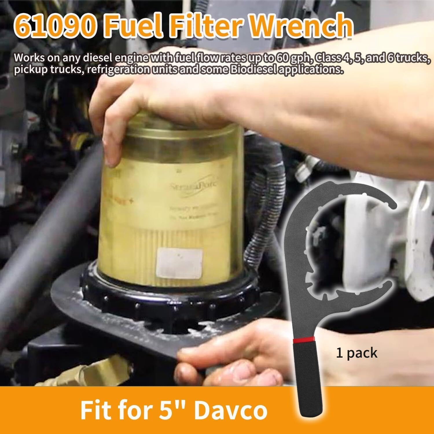 Diesel Filter Wrenches for 5" 61090