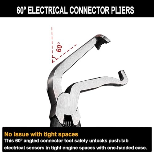 Electrical Disconnect Pliers, Electrical Connector Separator Removal 3 Set Red