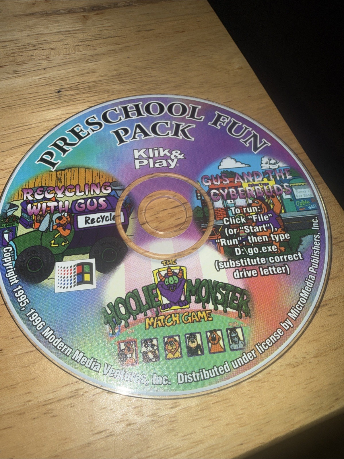 Preschool Fun Pack PC Recycling W/Gus Moolie Monster & Gus And The Cyberbuds