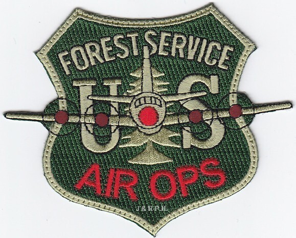 Wildland - U.S.F.S. - AIR OPS  (4" x 3.25" size) fire patch