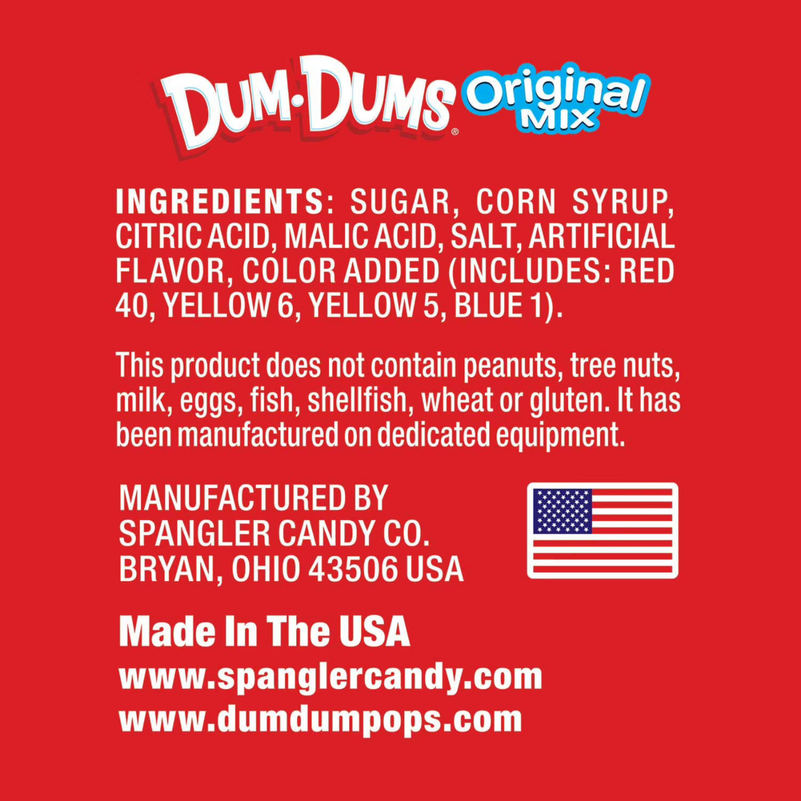 Dum Dums Original Mix Lollipops 2 LB Bulk Assorted Candy Made in USA