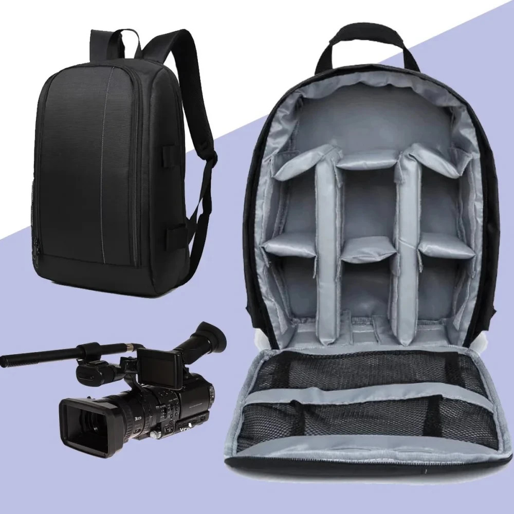 Waterproof Camera Backpack for Canon, Nikon, and Sony DSLR Cameras